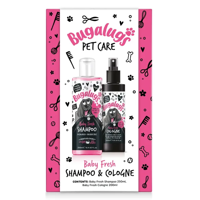 bugalugs-baby-fresh-hundepflege-geschenkset-shampoo-250-ml-cologne-2er-twin-set- image 1
