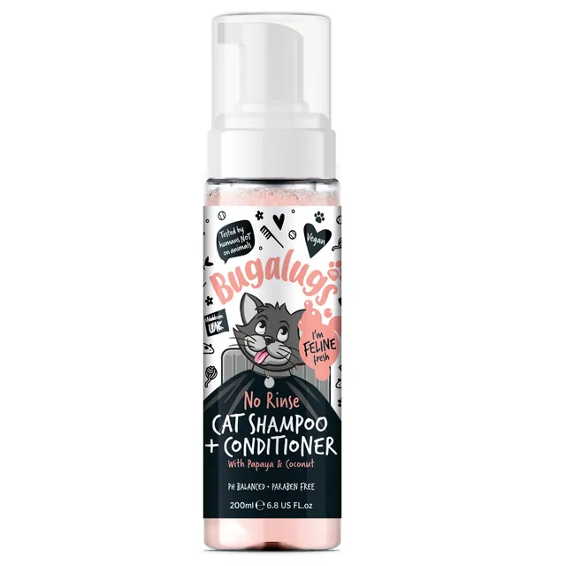 bugalugs-papaya-coconut-no-rinse-2-in-1-katzenshampoo-conditioner-trockenpflege- image 1