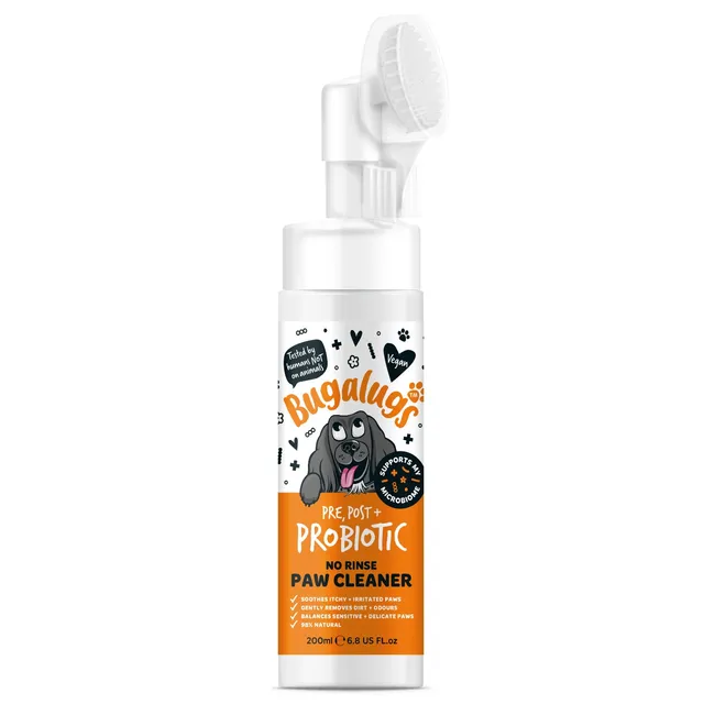 bugalugs-pre-post-probiotic-no-rinse-pfotenreiniger-f-r-hunde-wasserlose-pfotenp image 1