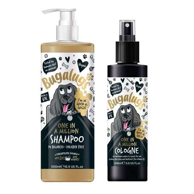 bugalugs-one-in-a-million-dog-shampoo-cologne-duo-500-ml-shampoo-200-ml-cologne image 1