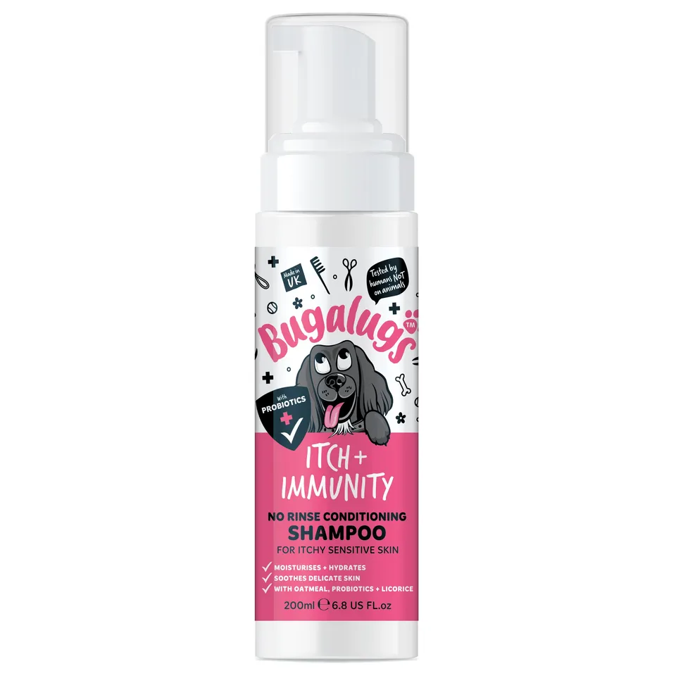 bugalugs-itch-immunity-no-rinse-shampoo-f-r-hunde-probiotisches-pflegeschaum-sha image 1