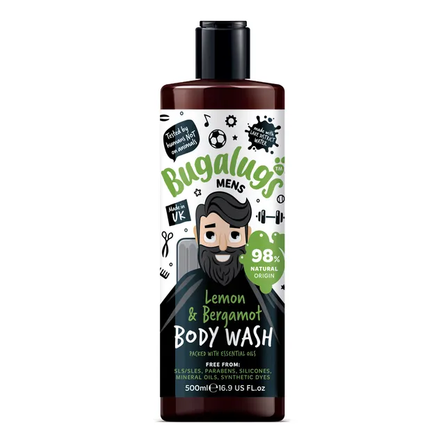 bugalugs-men-s-lemon-bergamot-body-wash-erfrischende-duschpflege-f-r-m-nner image 1