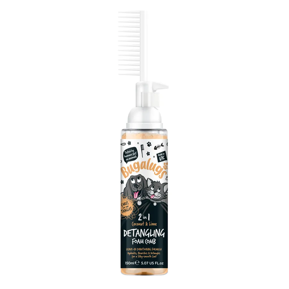 bugalugs-coconut-lime-2-in-1-entwirrungs-schaumkamm-mit-leave-in-conditioner-f-r image 1