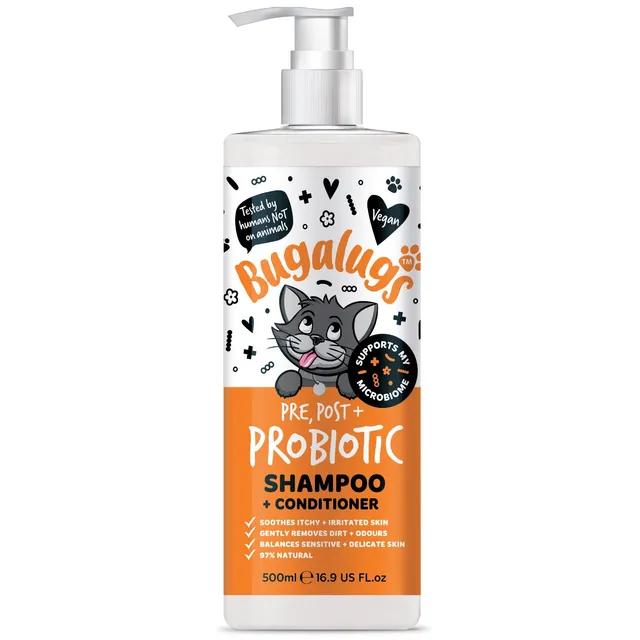 bugalugs-pre-post-probiotic-shampoo-conditioner-f-r-katzen-mikrobiom-shampoo-mit image 1