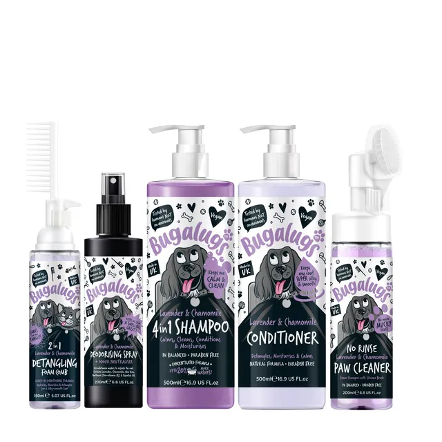 bugalugs-lavendel-kamille-hundepflege-set-shampoo-parfum-im-beruhigenden-duft-bu image 1