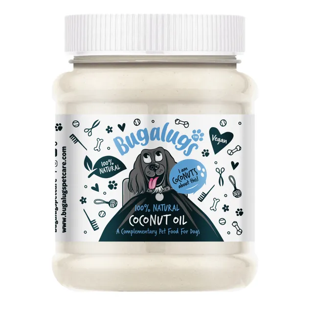 bugalugs-100-natural-coconut-oil-for-dogs-nat-rliches-kokos-l-als-supplement-sna image 1