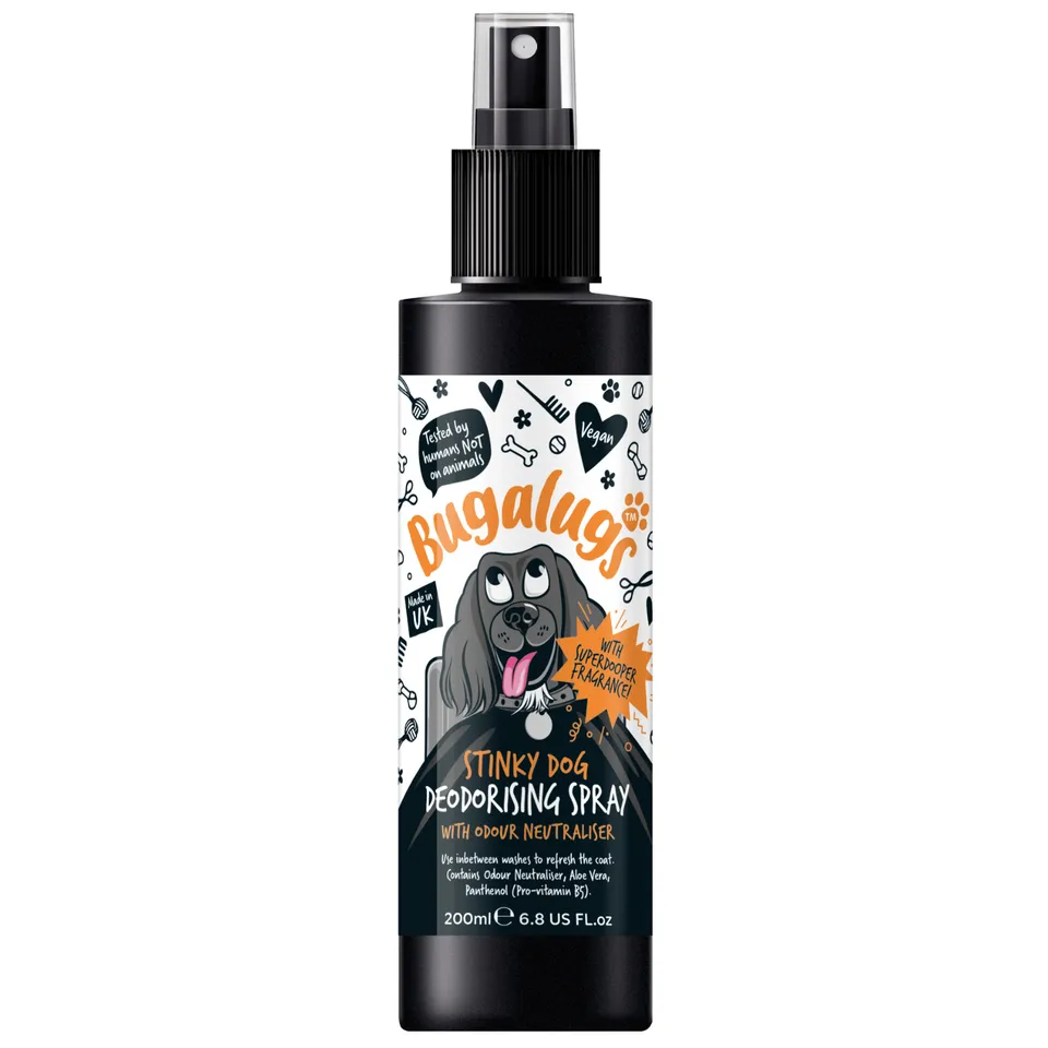 bugalugs-stinky-dog-deodorising-spray-mit-geruchsneutralisierer-pflegeleichtes-d image 1