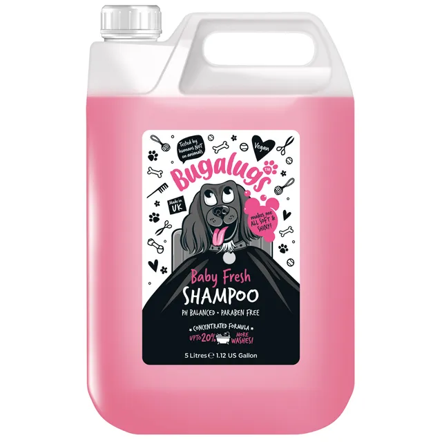 bugalugs-baby-fresh-dog-shampoo-5-liter-babypuder-hundeshampoo-kanister image 1