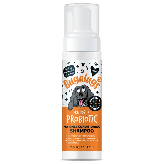 bugalugs-pre-post-probiotic-no-rinse-shampoo-wasserloses-hundeshampoo-mit-mikrob image 1