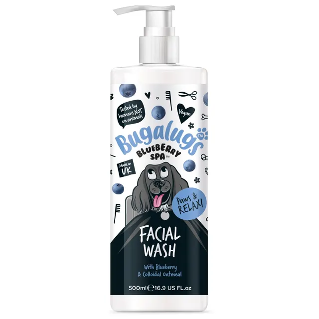 bugalugs-blueberry-spa-facial-wash-f-r-hunde-ph-neutrales-gesichtsschaum-shampoo image 1