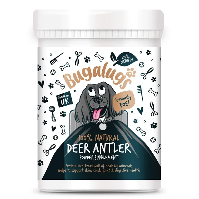 bugalugs-natural-deer-antler-supplement-powder-100-nat-rliches-hirschhornpulver- image 1
