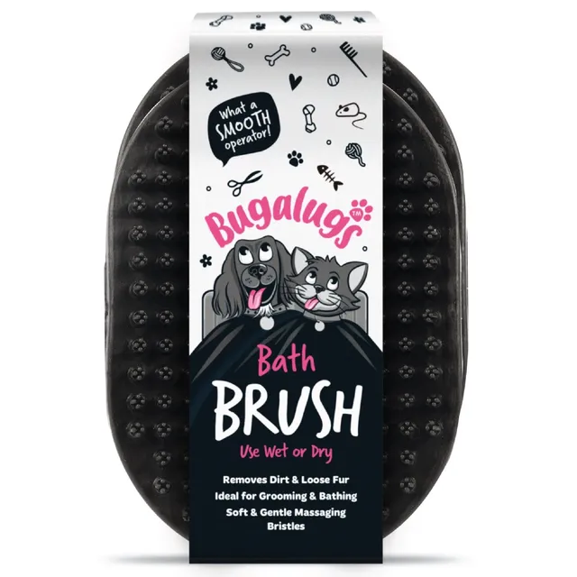 bugalugs-wet-dry-bath-brush-2er-set-badeb-rste-f-r-hunde-katzen-latexfrei image 1