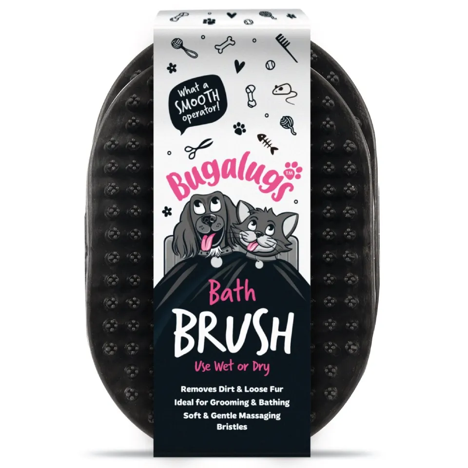 bugalugs-wet-dry-bath-brush-2er-set-badeb-rste-f-r-hunde-katzen-latexfrei image 1