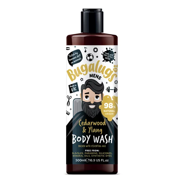 bugalugs-men-s-cedarwood-ylang-body-wash-m-nner-duschgel-mit-zedernholz-ylang-du image 1