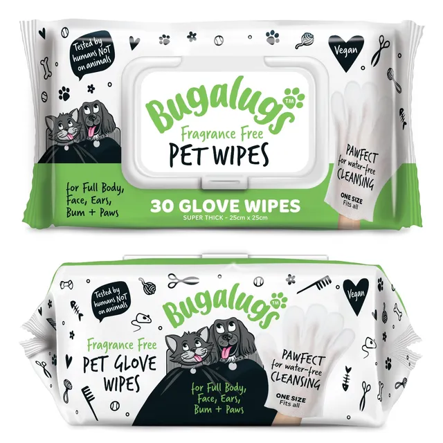 bugalugs-fragrance-free-handschuh-feuchtt-cher-f-r-hunde-katzen-30-st-ck-plastik image 1