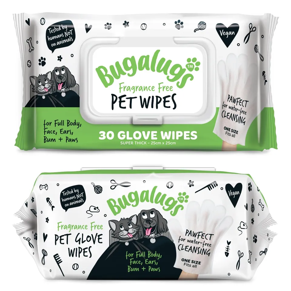 bugalugs-fragrance-free-handschuh-feuchtt-cher-f-r-hunde-katzen-30-st-ck-plastik image 1
