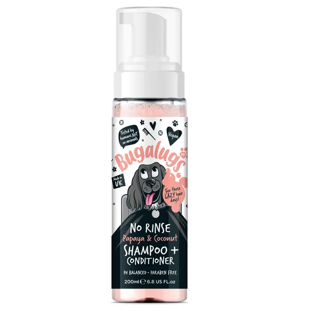 bugalugs-no-rinse-papaya-coconut-dog-shampoo-conditioner-2-in-1-trockenshampoo-w image 1