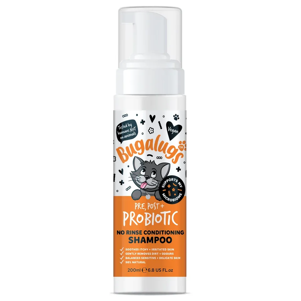 bugalugs-pre-post-probiotic-no-rinse-shampoo-f-r-katzen-probiotische-trockenrein image 1