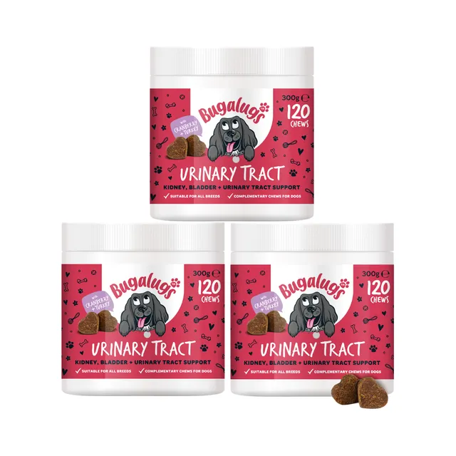 bugalugs-urinary-tract-supplement-chews-f-r-hunde-3er-pack-cranberry-d-mannose-c image 1