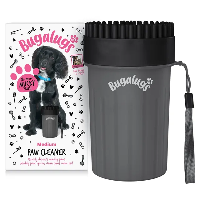 bugalugs-paw-cleaner-cup-schwarz-gr-e-m-pfotenreiniger-becher-f-r-hunde-katzen image 1