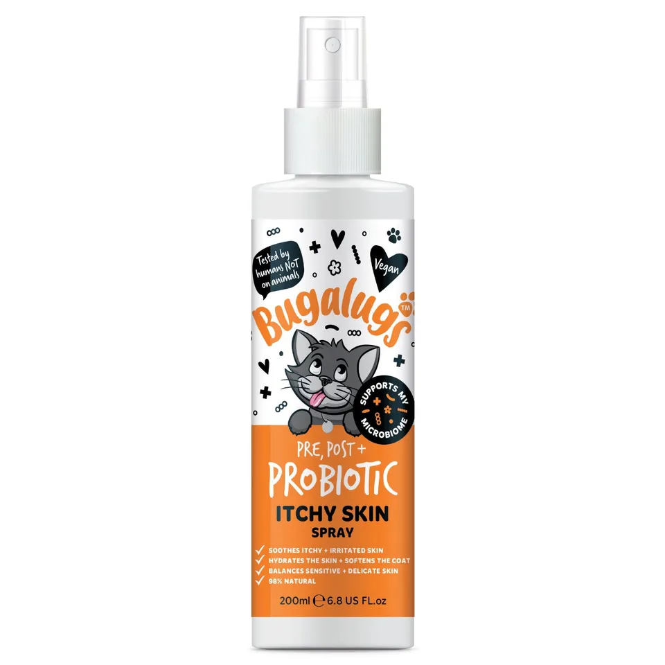 bugalugs-pre-post-probiotic-itchy-skin-spray-for-cats-beruhigungsspray-gegen-juc image 1