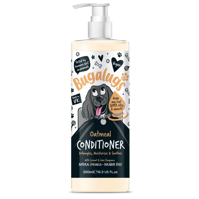 bugalugs-oatmeal-hundesp-lung-mit-kokos-limette-pflegender-conditioner-gegen-ver image 1