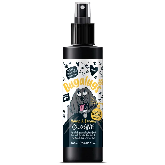 bugalugs-mango-banana-dog-cologne-hundeparfum-deo-spray-mit-aloe-vera-und-pro-vi image 1