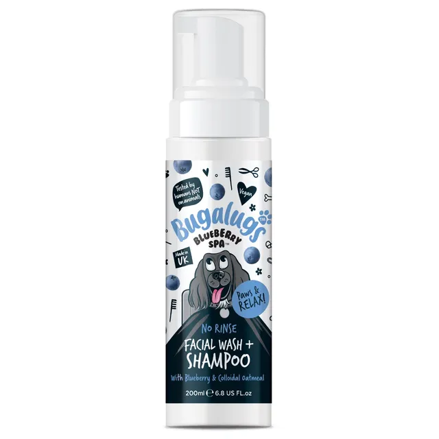 bugalugs-blueberry-spa-no-rinse-gesichtswasch-shampoo-mit-blaubeere-kolloidalem- image 1