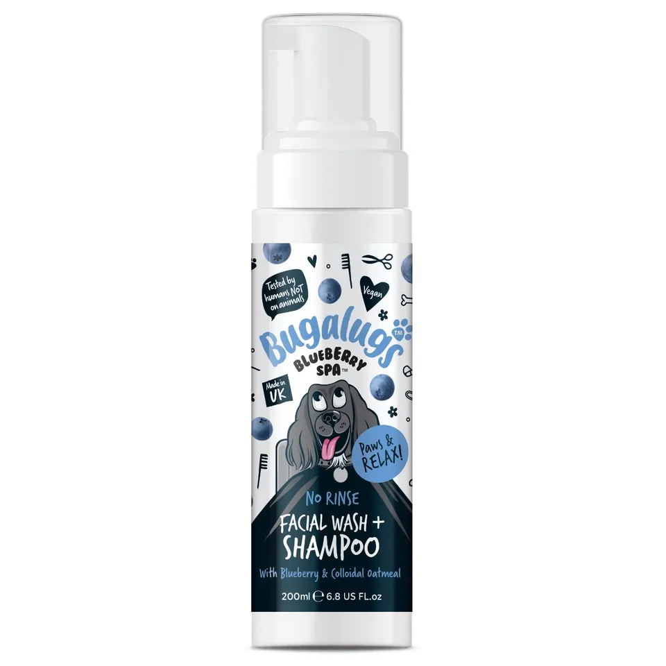 bugalugs-blueberry-spa-no-rinse-gesichtswasch-shampoo-mit-blaubeere-kolloidalem- image 1