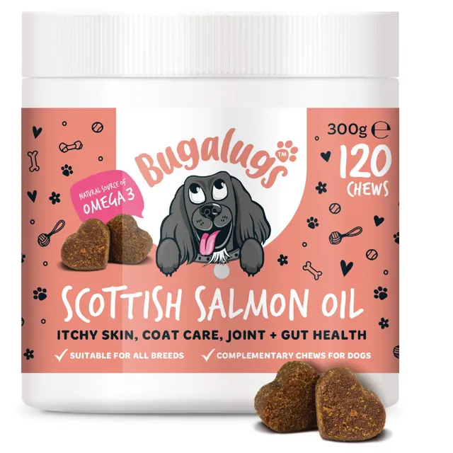 bugalugs-scottish-salmon-oil-supplement-chews-lachs-l-kaugummis-f-r-haut-fell-ge image 1