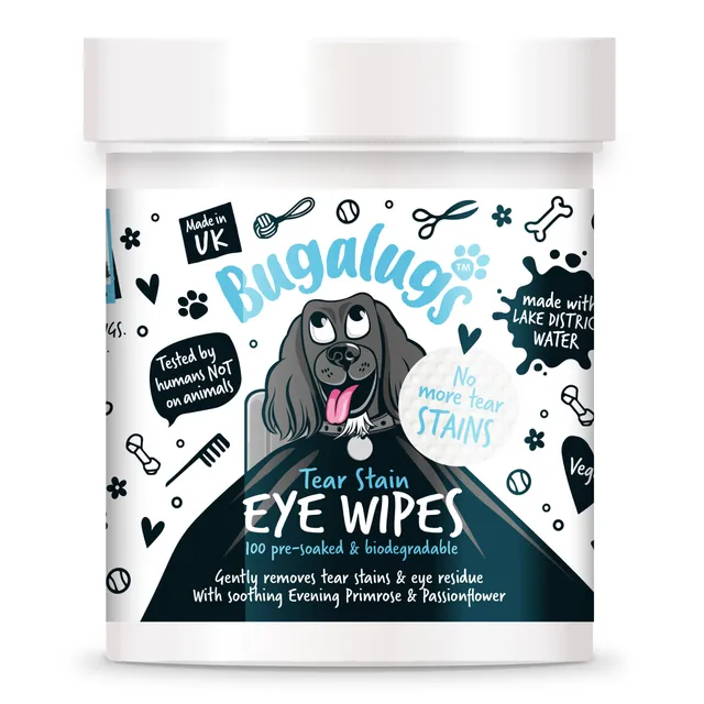 bugalugs-tr-nenflecken-augenpads-f-r-hunde-100-t-cher-vorgefeuchtet-biologisch-a image 1
