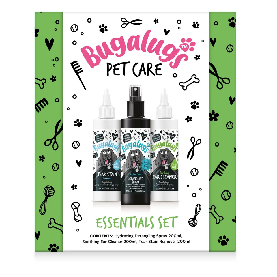 bugalugs-essentials-gift-set-3er-bundle-detangling-spray-ohrenreiniger-tr-nenfle image 1