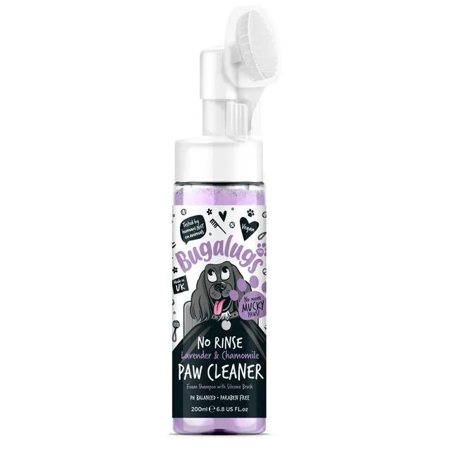 bugalugs-lavendel-kamille-no-rinse-pfotenreiniger-f-r-hunde-katzen-mit-silikon-b image 1