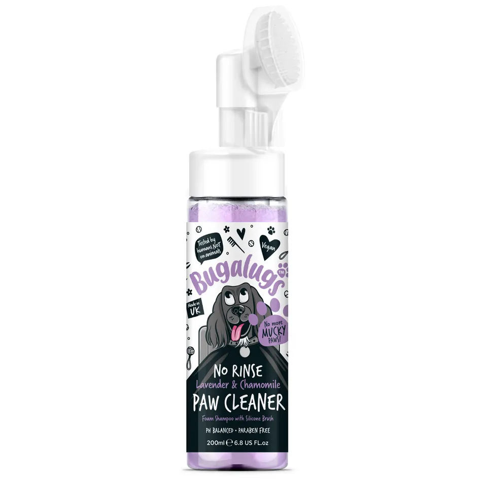 bugalugs-lavendel-kamille-no-rinse-pfotenreiniger-f-r-hunde-katzen-mit-silikon-b image 1