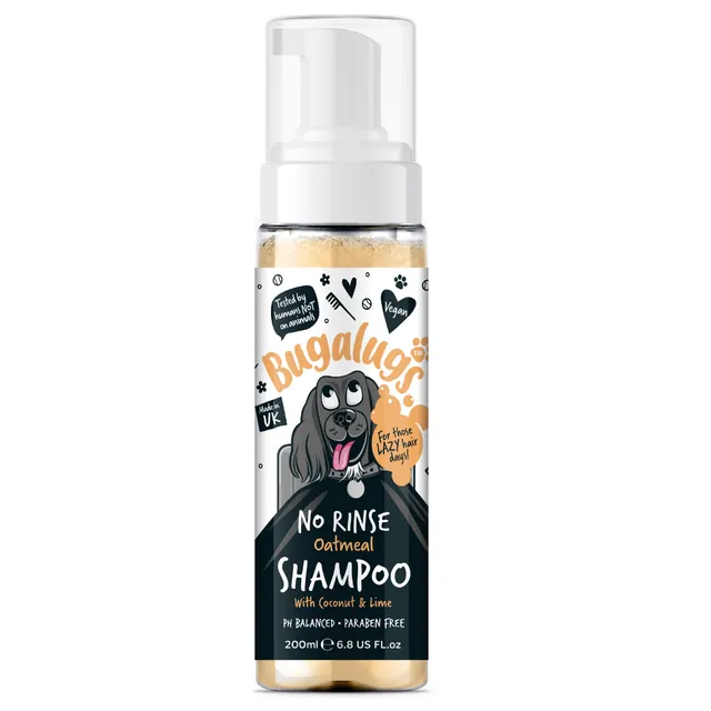 bugalugs-no-rinse-oatmeal-trockenshampoo-f-r-hunde-mit-kokosnuss-limette-wasserl image 1