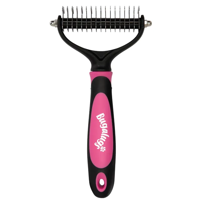 bugalugs-dematting-rake-double-sided-grooming-comb-doppelseitiger-entfilzungs-un image 1