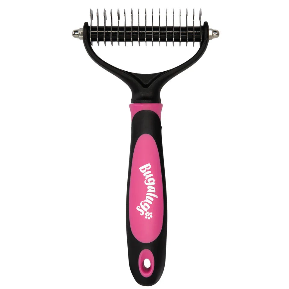 bugalugs-dematting-rake-double-sided-grooming-comb-doppelseitiger-entfilzungs-un image 1
