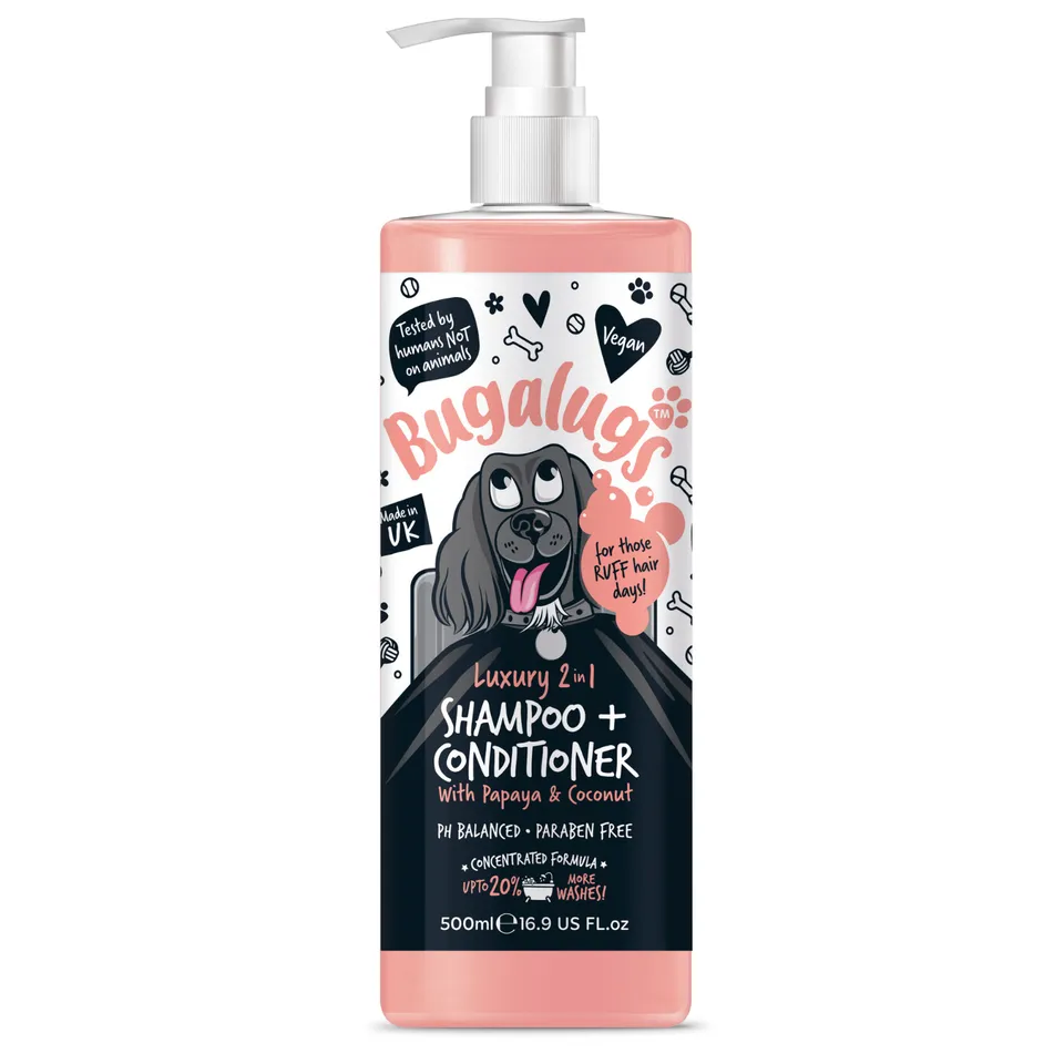 bugalugs-luxury-2-in-1-dog-shampoo-conditioner-mit-papaya-kokos image 1