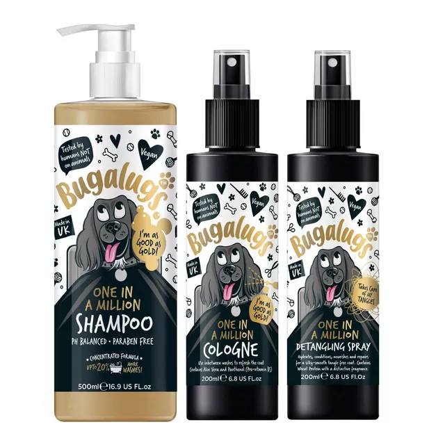 bugalugs-one-in-a-million-grooming-set-hundeshampoo-500-ml-hundecologne-200-ml-e image 1