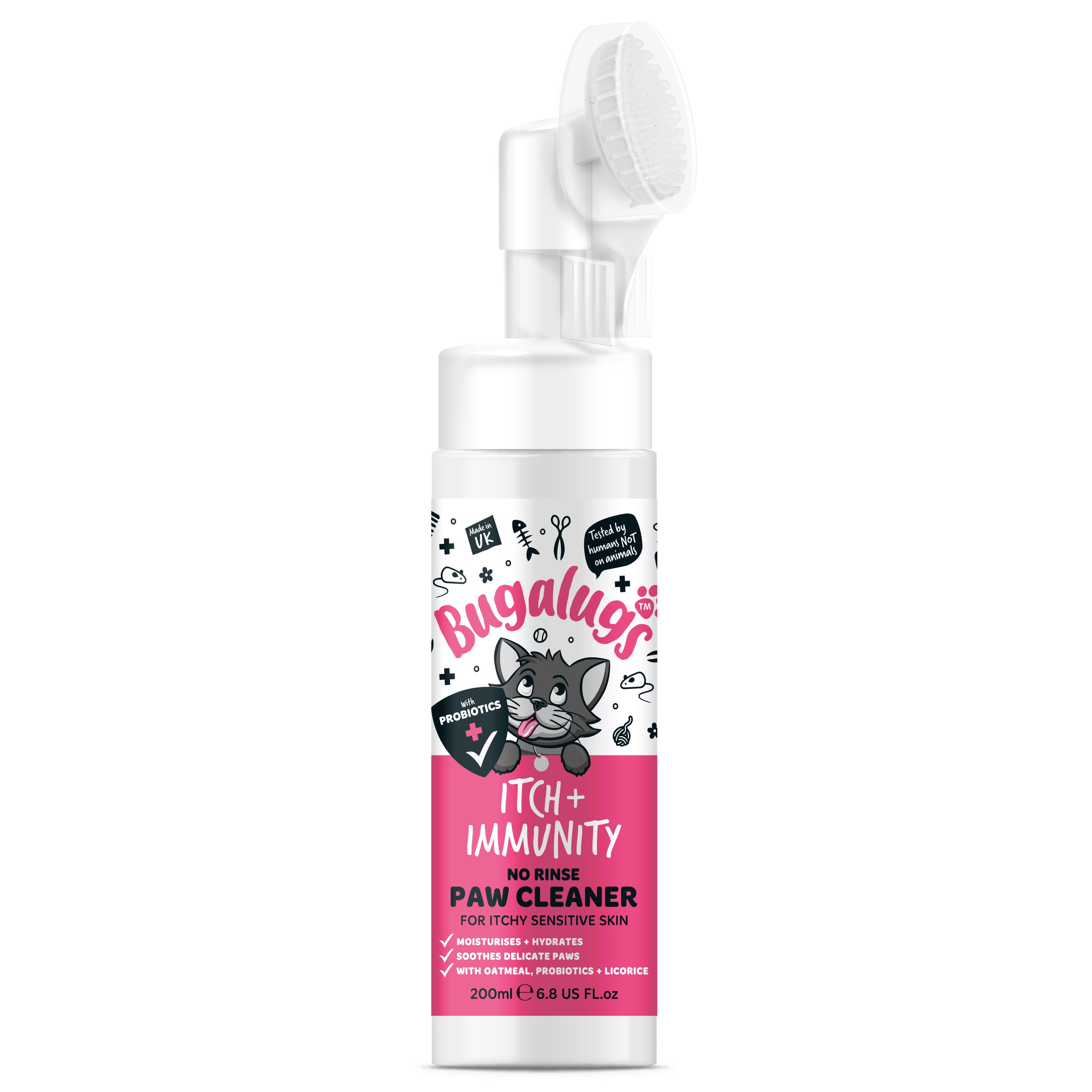 bugalugs-itch-immunity-no-rinse-pfotenreiniger-f-r-katzen-probiotischer-wasserlo image 1