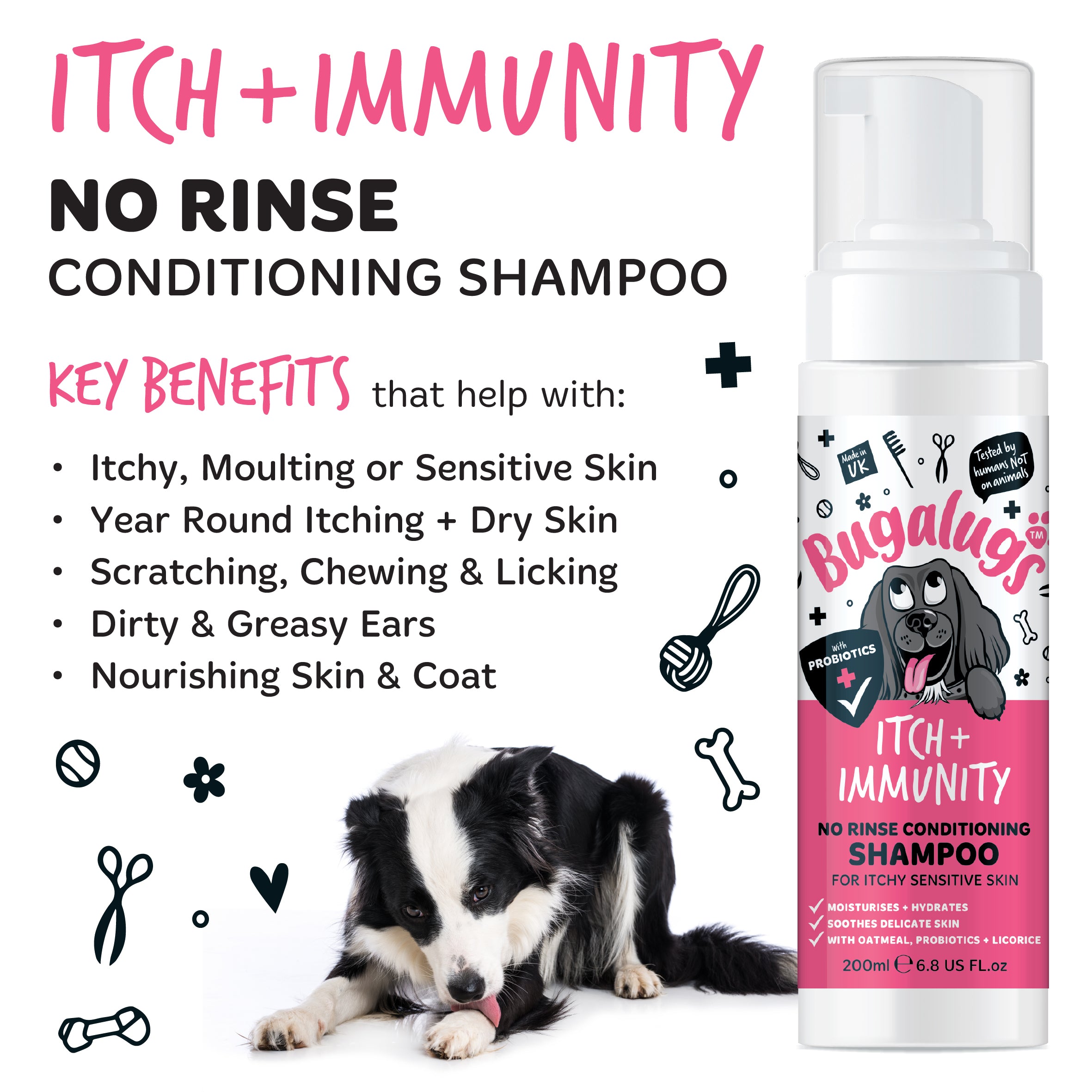 bugalugs-itch-immunity-no-rinse-shampoo-f-r-hunde-probiotisches-pflegeschaum-sha image 5
