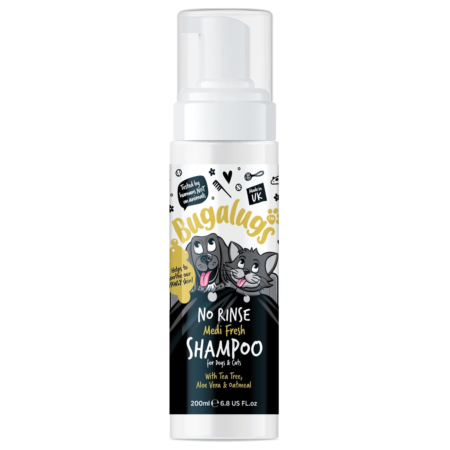 bugalugs-medi-fresh-no-rinse-shampoo-beruhigende-trockenw-sche-f-r-hunde-katzen- image 1