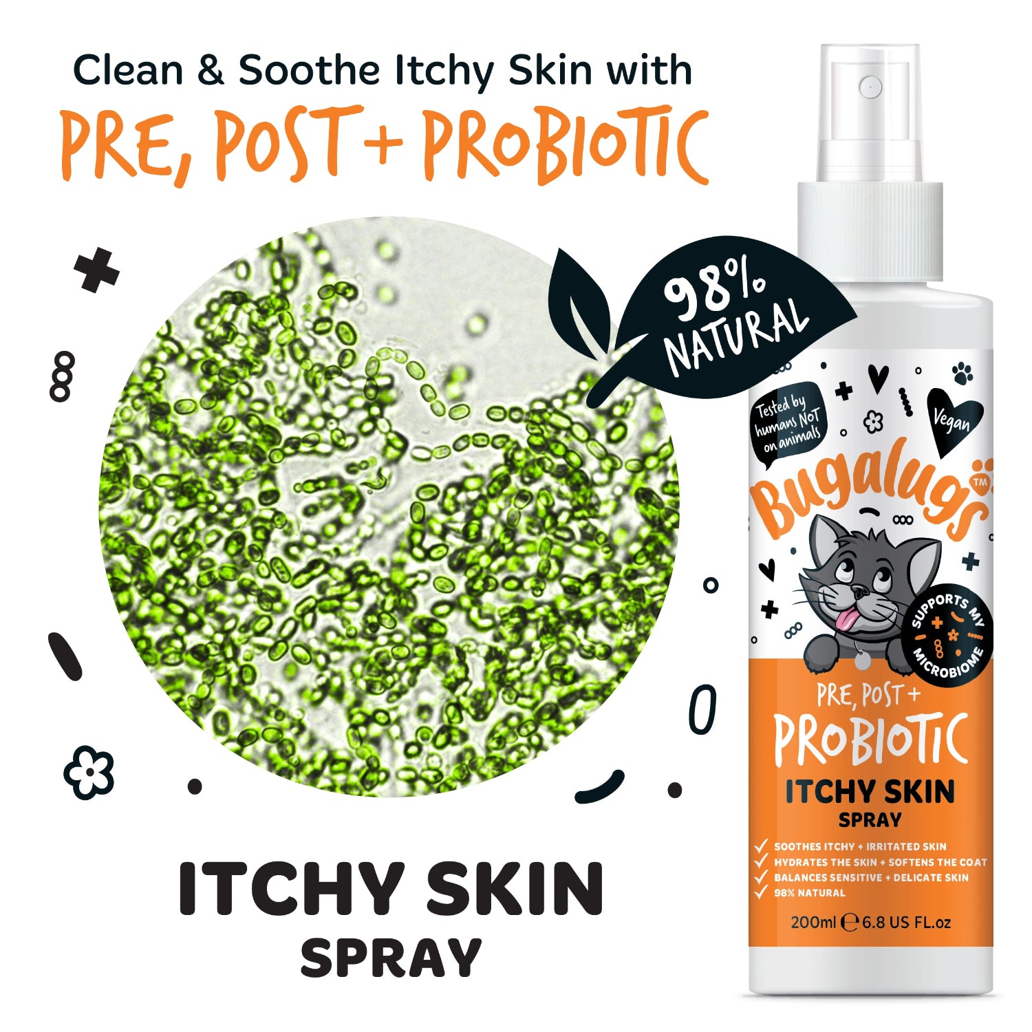 bugalugs-pre-post-probiotic-itchy-skin-spray-for-cats-beruhigungsspray-gegen-juc image 3