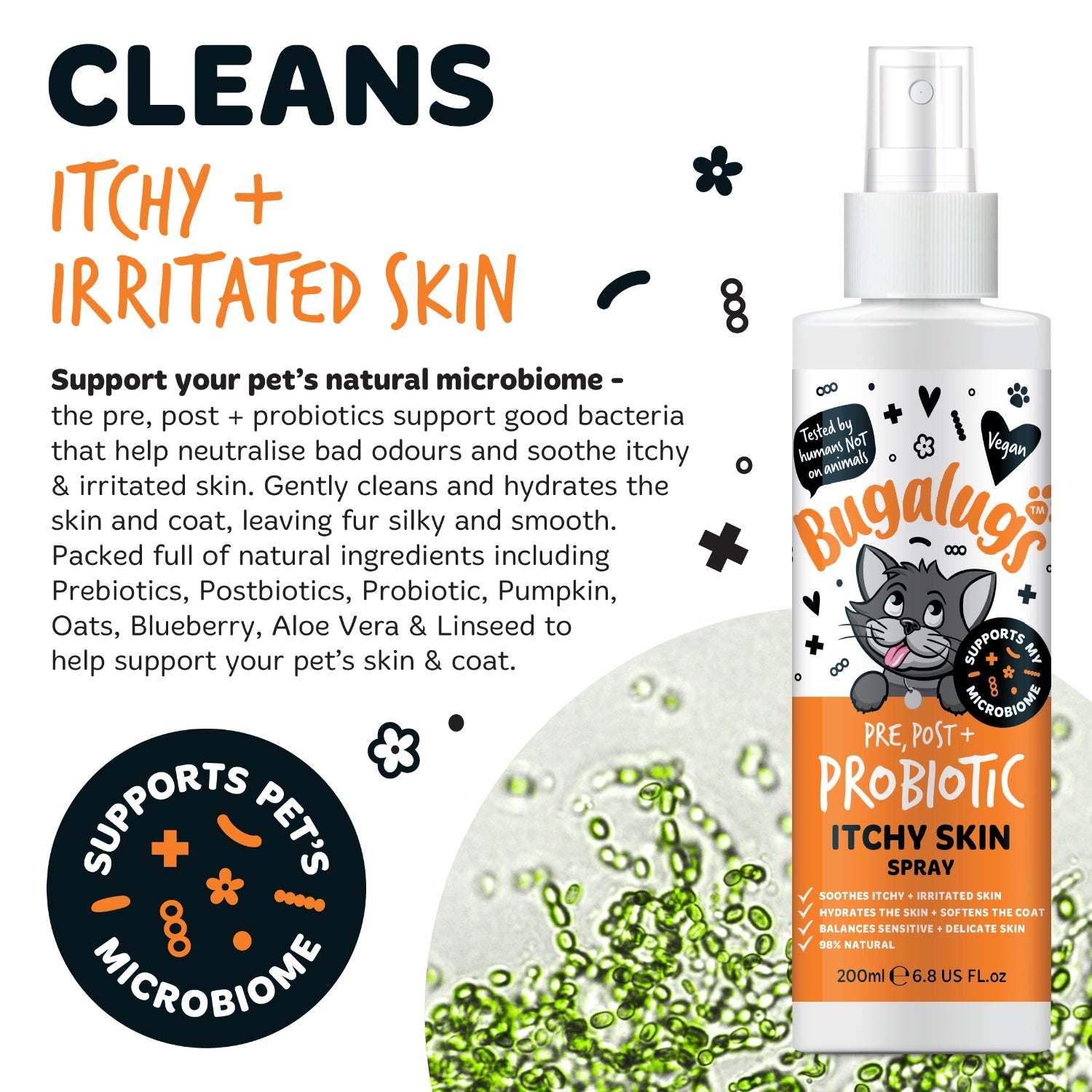 bugalugs-pre-post-probiotic-itchy-skin-spray-for-cats-beruhigungsspray-gegen-juc image 6