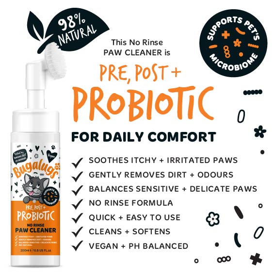 bugalugs-pre-post-probiotischer-no-rinse-pfotenreiniger-f-r-katzen-ohne-absp-len image 5