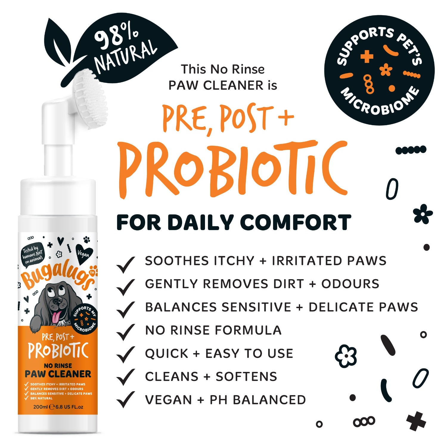 bugalugs-pre-post-probiotic-no-rinse-pfotenreiniger-f-r-hunde-wasserlose-pfotenp image 4