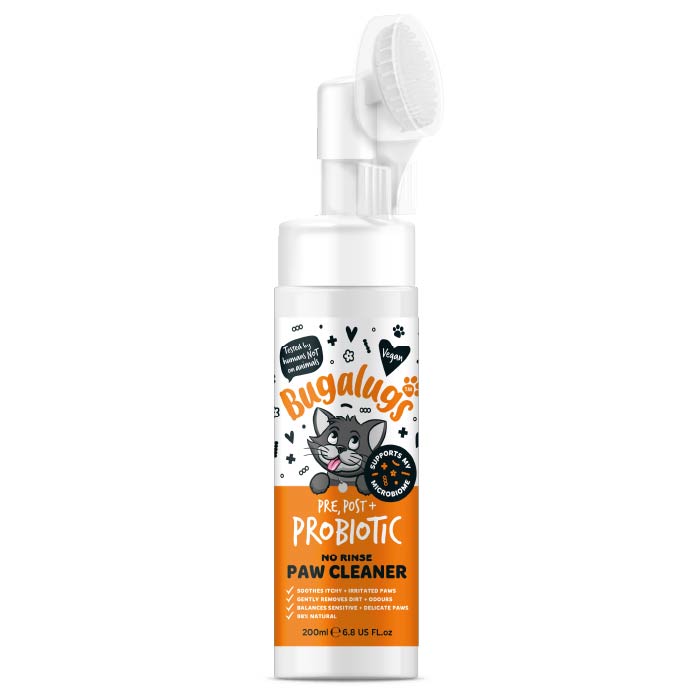 bugalugs-pre-post-probiotischer-no-rinse-pfotenreiniger-f-r-katzen-ohne-absp-len image 1