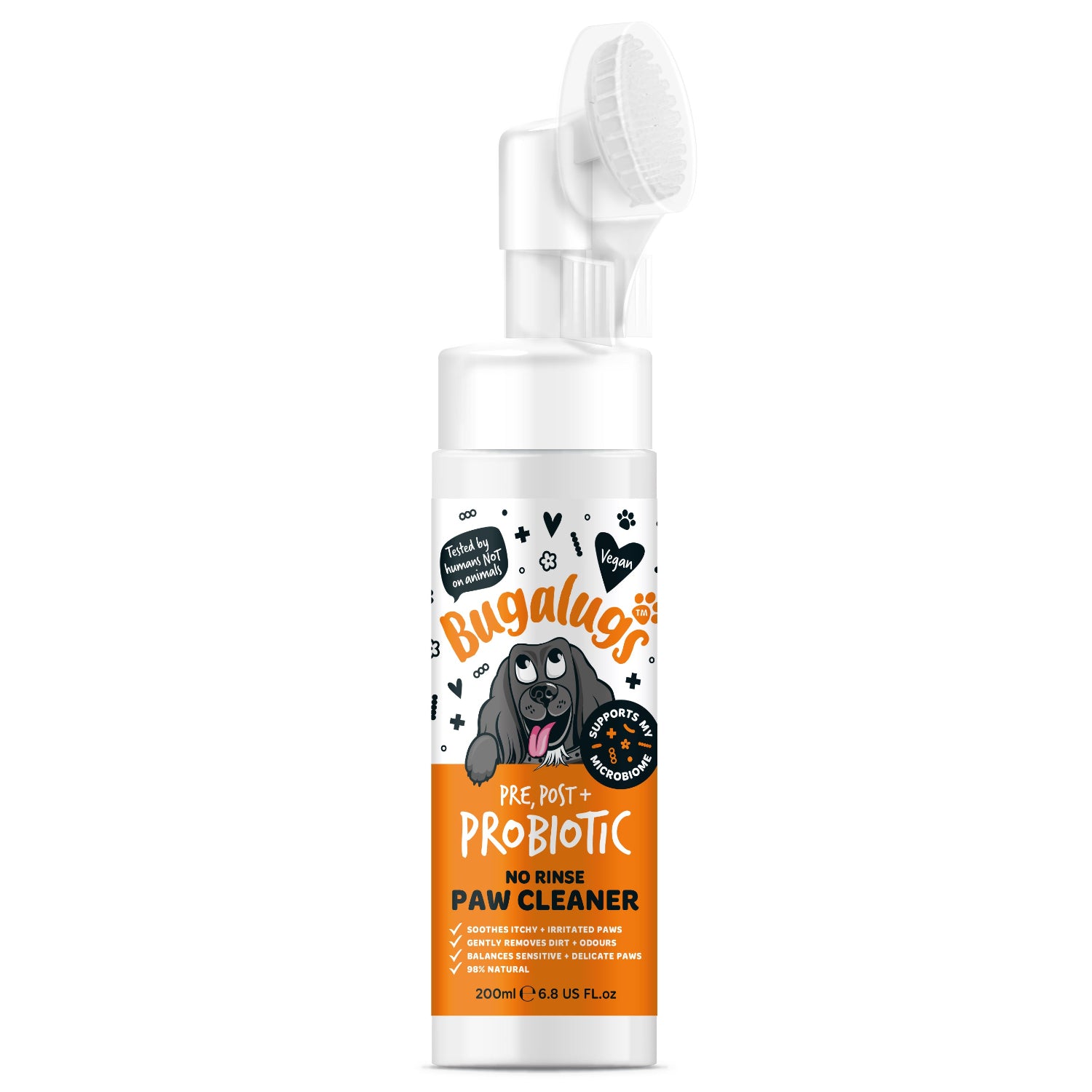 bugalugs-pre-post-probiotic-no-rinse-pfotenreiniger-f-r-hunde-wasserlose-pfotenp image 1