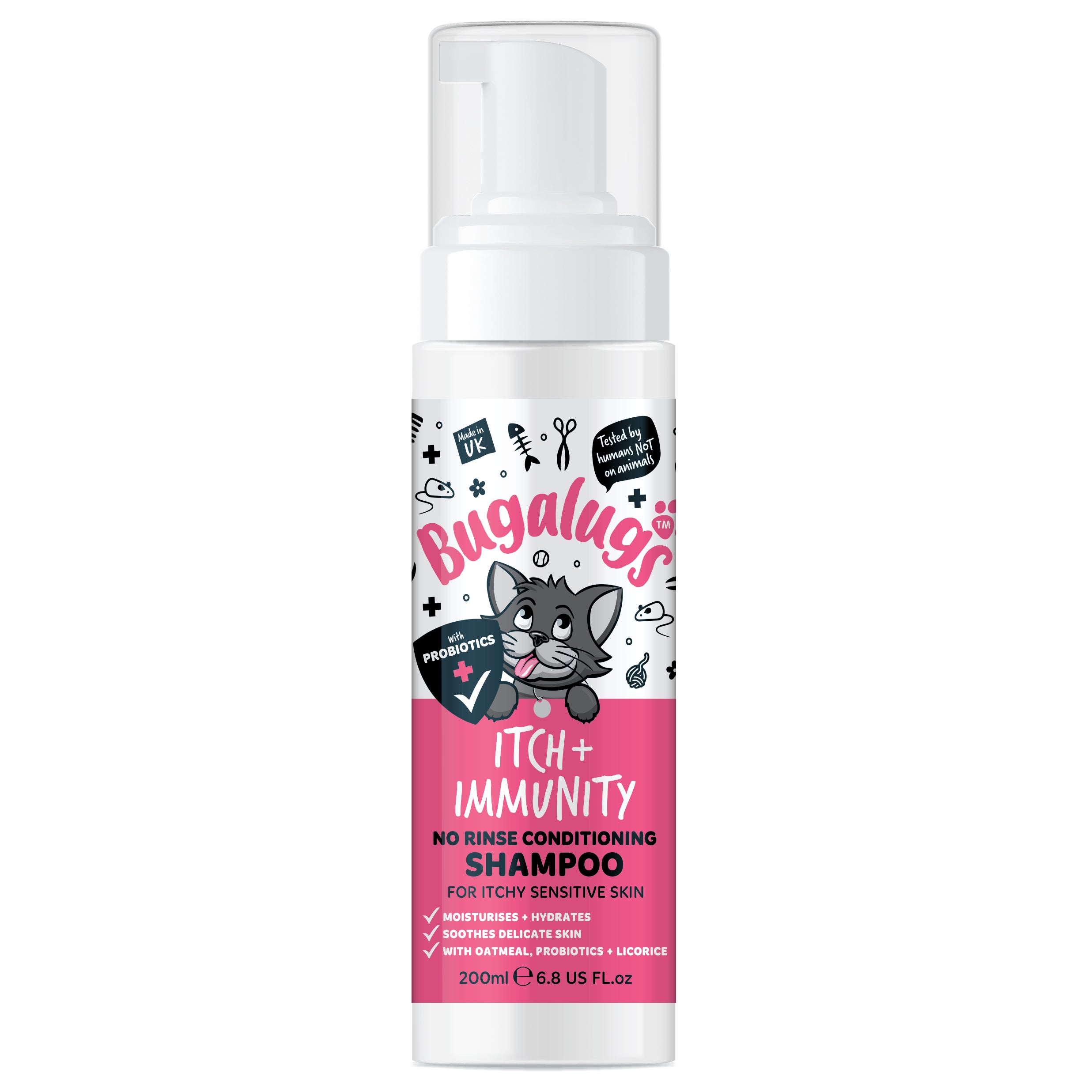 bugalugs-itch-immunity-no-rinse-shampoo-f-r-katzen-schaumformel image 1