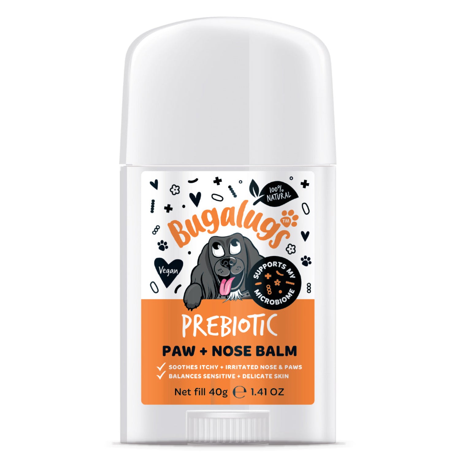 bugalugs-pr-biotischer-pfoten-nasenbalsam-stick-f-r-hunde-40-g image 1